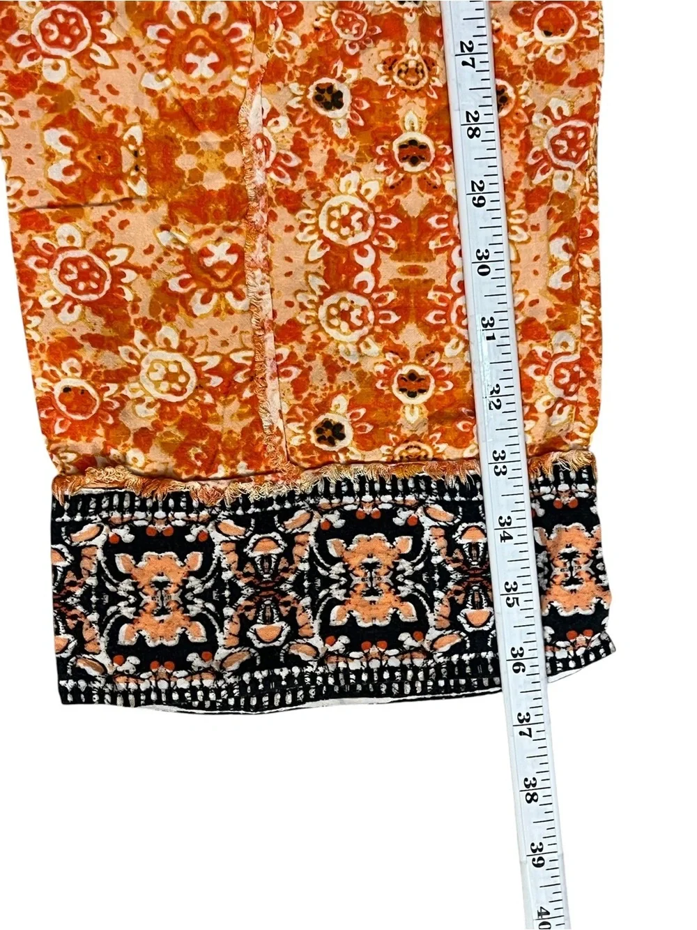 Free People Make My Day Women's Size M US High Rise Wide Leg Pants Orange